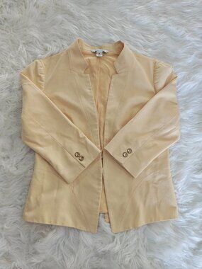 WHBM Sunny Yellow Blazer, Size 8